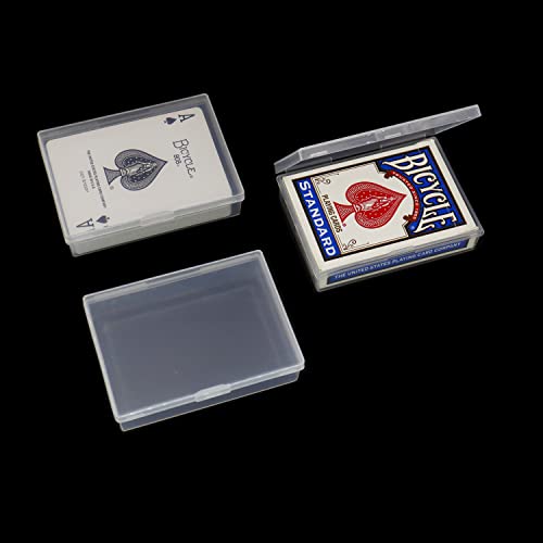 Playing Card Case 12Pcs Plastic Playing Card Box Holder Storage Organizer | NO Cards | Snap Closed | Suitable for 3.5X2.5 inch Game Gard - style: 12pcs for Poker Size