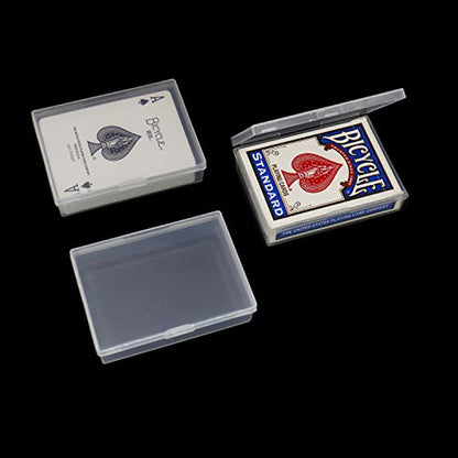 Playing Card Case 12Pcs Plastic Playing Card Box Holder Storage Organizer | NO Cards | Snap Closed | Suitable for 3.5X2.5 inch Game Gard - style: 12pcs for Poker Size