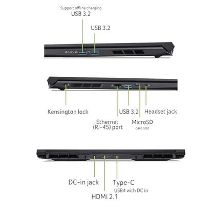 iCarp Customized Laptop Made with Acer Nitro V 16 Gaming Laptop 16" WUXGA IPS 180Hz AMD 6-core Ryzen 5 240 16GB/32GB/64GB RAM 512GB/1TB/2TB/4TB SSD RTX 5050 GDDR7 (Up to 421 AI Tops) Backlit Win11 - style: Ryzen 5 240 + RTX 5050