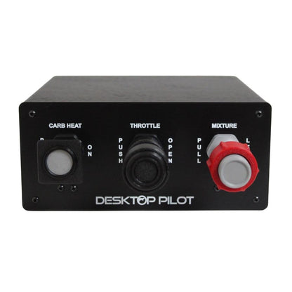 Desktop Pilot - C172 Carb Heat Vernier Throttle Quadrant for Flight Simulators