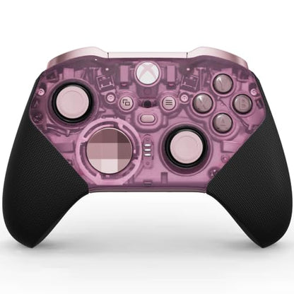 Xbox Wireless Gaming Controller | Elite Series 2 Core | Translucent Pink | Console, PC, and Cloud Devices | Adjustable Thumbsticks | Trigger Locks - color: Translucent Pink