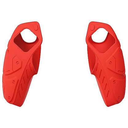 PlayVital Mecha Edition Passion Red Ergonomic Soft Controller Silicone Case Grips for ps5, Rubber Protector Skins with Thumbstick Caps for ps5 Controller - Compatible with Charging Station - color: Passion Red