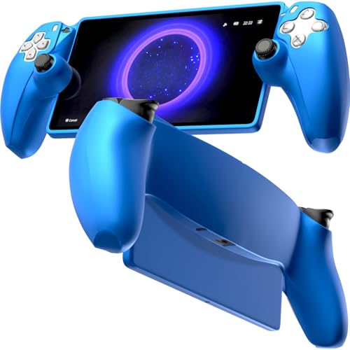 for PS5 Portal Silicone Protective Cover, Soft PS5 Skin Case for PlayStation Portal 2023 Remote Player, Shock-Hard Cover Accessories Skin - Blue - color: Blue
