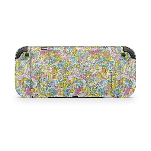 Glossy Glitter Gaming Skin Compatible with Nintendo Switch 2 Console Only - Ultra Hippie - Premium 3M Vinyl Protective Wrap Decal Cover - Easy to Apply | Crafted in The USA by MightySkins - color: Ultra Hippie, size: Switch 2 Console Skin Only, style: Glo