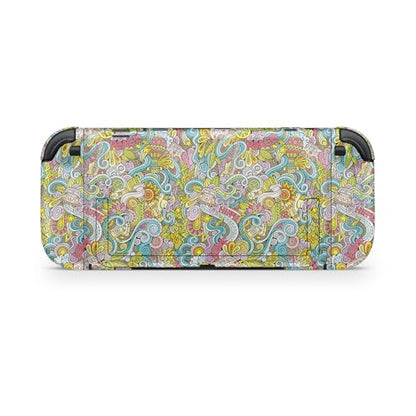 Glossy Glitter Gaming Skin Compatible with Nintendo Switch 2 Console Only - Ultra Hippie - Premium 3M Vinyl Protective Wrap Decal Cover - Easy to Apply | Crafted in The USA by MightySkins - color: Ultra Hippie, size: Switch 2 Console Skin Only, style: Glo