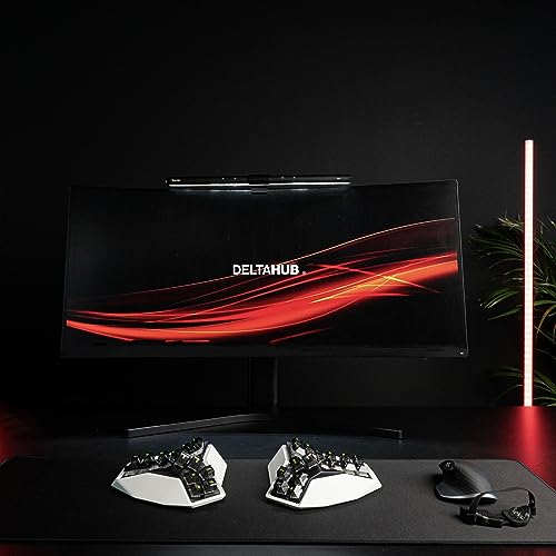 DELTAHUB Gaming Desk Pad Protector - Mouse Pad,Office Desk Mat, Non-Slip Neoprene Top, Desk Blotter,Laptop Desk Pad,Waterproof Desk Writing Pad (Large) - size: 11" x 24.8"