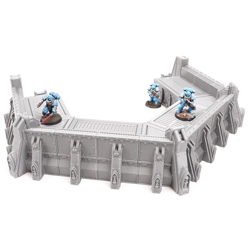 Forward Guard Defense Wall Miniature Terrain for Wargames and RPGs 28/32mm Scale