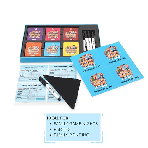 Choice Order, Family Games for Kids and Adults, Family Game Night Companion, Icebreaker Game