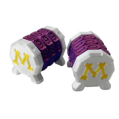 2 Pack Life Counter - HP Tracker with Tracking Card Slot MTG Tabletop RPG Dungeons and Dragons (White+Purple) - color: Black+purple