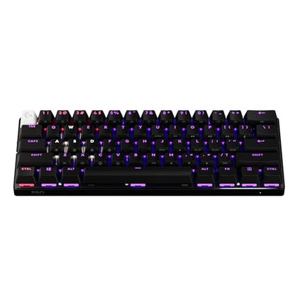 Logitech G PRO X 60% Wireless Gaming Keyboard (Linear Optical) - Black | Ultra Compact TKL 60%, Windows PC, LIGHTSYNC RGB, Dual-Shot PBT Keycaps, GX Optical Linear Switches - color: Black, size: 60% - Wireless, style: Linear