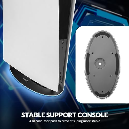 Cooling Stand with Dual Fans,Cooling Station Built-in RGB Light,for Host Battery,Compatible with PS5 Slim&PS5 Pro(All Version)