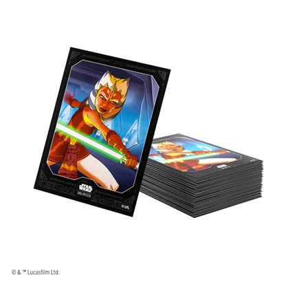 Star Wars Unlimited Ahsoka Tano Art Sleeves | Gamegenic Officially Licensed Pack of 60 Art Sleeves and 1 Clear Sleeve, Optimized Size for TCG and LCG Games - style: Ahsoka Tano