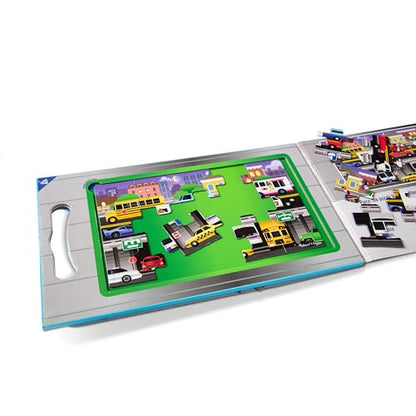 Melissa & Doug Take-Along Magnetic Jigsaw Puzzle Set – Vehicles (2 x 15 Piece) Travel Activity Toy for Preschoolers and Kids Ages 3+ - size: 8.5 x 7.25 x 0.3 inches, style: Vehicles