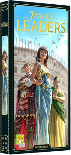 Asmodee 7 Wonders Leaders Board Game EXPANSION - Unleash the Power of Exceptional Leaders, Civilization Strategy Game for Kids and Adults, Ages 10+, 3-7 Players, 40 Min Playtime - style: Luxurious Elegant