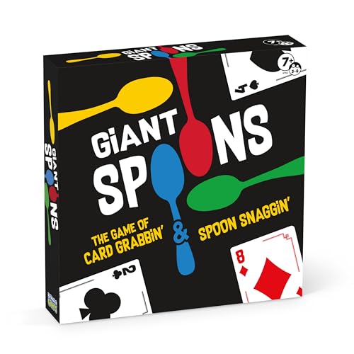 PlayMonster Giant Spoons,Card Games for Kids - Spoons Game,Deck of Cards,Fun Family Games for Kids and Adults, Playing Cards,Game Night, Travel Games, 3-6 Multi-Player Card Game,Ages 7+