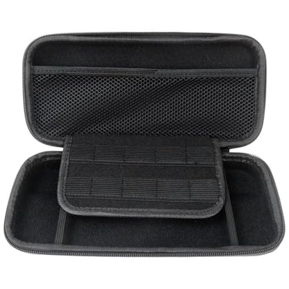 Neuroquill Carry Case Compatible for N*intendo Switch and for New Switch OLED Console - Black Protective Hard Portable Travel Carry Case Shell Pouch with Pockets for Accessories and Games