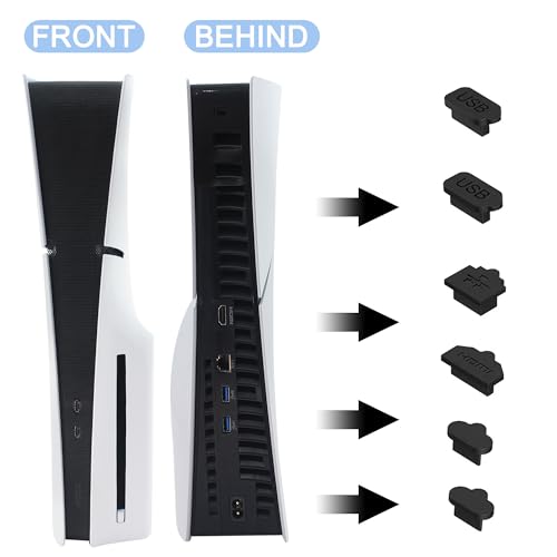 New Version 2.0 Dust Cover Net for PS5 Slim Console, PS5 Slim Heatsink Barrier Pets Hair Anti-dust Cover Dustproof for PlayStation 5 Slim (You) - color: YOU