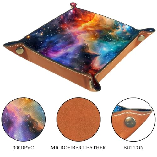 Nebula Space Dice Tray Dice Rolling Tray Folding Dice Holder for Dice Games, Like RPG, DND and Other Table Games - color: Multi 14