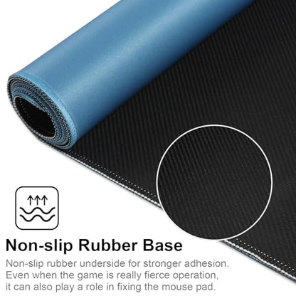 XXL Gaming Mouse Pad 35.4x15.7 Professional Large Mouse Pad & Computer Game Mouse Mat-90x40 Iceblueus - color: 90x40 Iceblueus, size: 35.4x15.7x0.1IN