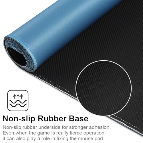 XXL Gaming Mouse Pad 35.4x15.7 Professional Large Mouse Pad & Computer Game Mouse Mat-90x40 Iceblueus - color: 90x40 Iceblueus, size: 35.4x15.7x0.1IN