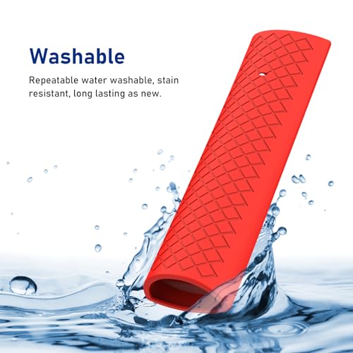 Silicone Case Cover for Hisense Voice Remote ERF3A90 for U7G U8 U9G Series 4K ULED, Black Sleeve - color: RED