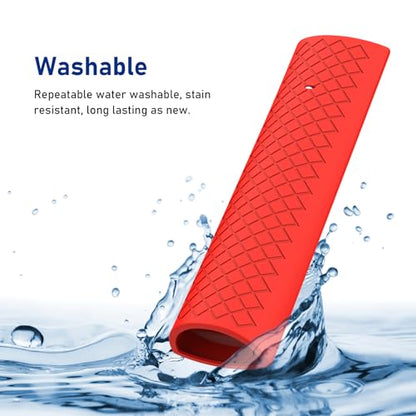 Silicone Case Cover for Hisense Voice Remote ERF3A90 for U7G U8 U9G Series 4K ULED, Black Sleeve - color: RED