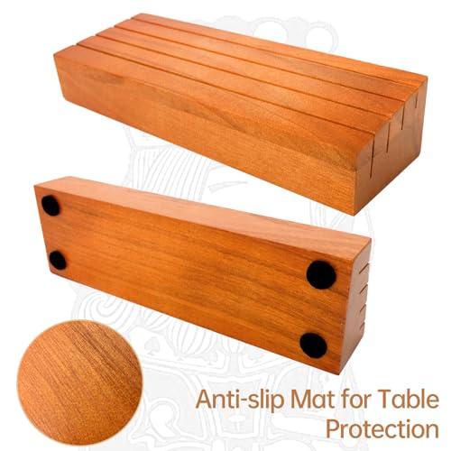 hismocal Playing Card Holders Deck Stand, Play Cards Holder for Kids or Elder People, Hands-Free Wood Holder Racks,Tray for Organizing Cards (6 Pack) - size: 6 Pack