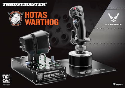 Thrustmaster HOTAS Warthog A-10C replica metal flight stick - PC | Hall-Effect 16-bit, detachable handle, 19 buttons, 3 hat switches, dual trigger, 6+ lb weighted base, T.A.R.G.E.T software - style: Flight Stick