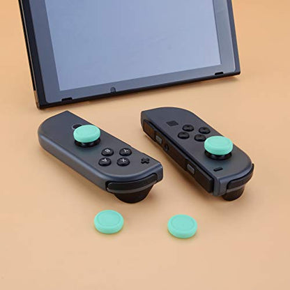 eXtremeRate PlayVital Switch Joystick Caps, Thumbstick Caps, Silicone Analog Cover for Switch Lite & OLED Joycon Thumb Grips - Mint Green - color: Mint Green
