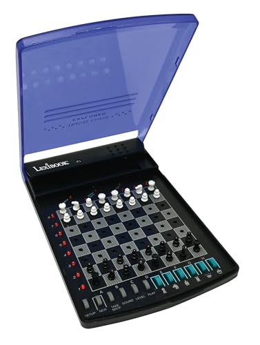 Lexibook, Electronic Travel Chess Set, LCG500 | 32 pieces, 64 difficulty levels, 1-2 players, Strategy game - style: LCG500