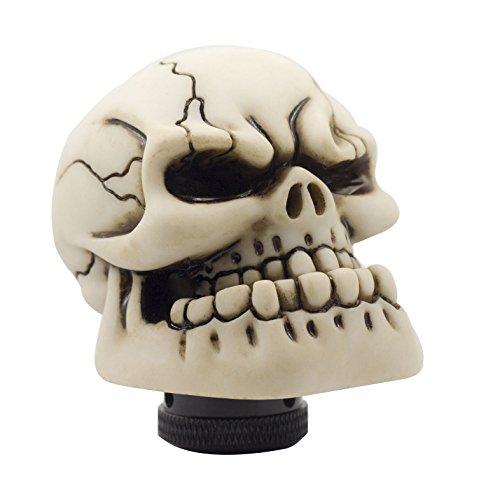 Skull Manual Automatic Gear Shift Knobs - color: Yellow
