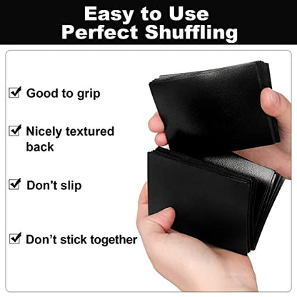 200 Pack Card Sleeve Compatible with Yu-gi-oh Card Sleeve Japanese 62x89mm | Black Small Card Sleeves , Back Textured Perfect Shuffling, Protect Your Japanese Sized Trading Cards Photocard Never Tear - color: Black