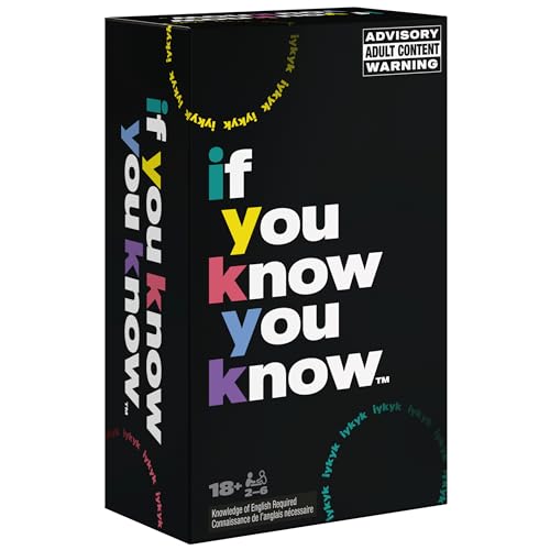 Spin Master Games, If You Know You Know IYKYK Card Game, Adult Party Game for Bachelorette Parties, College, Birthday, for Adults & Teens Ages 18+ - style: If You Know You Know