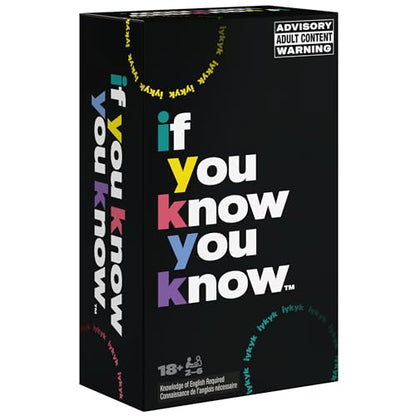 Spin Master Games IYKYK How Well Do You Know Your Friends Adult Party Game | Guess Your Friends' Answers, NSFW Card Deck for Adult Parties & Happy Hours, Card Game, Mature Content, 2-6 Players, Ages 18+ - style: If You Know You Know