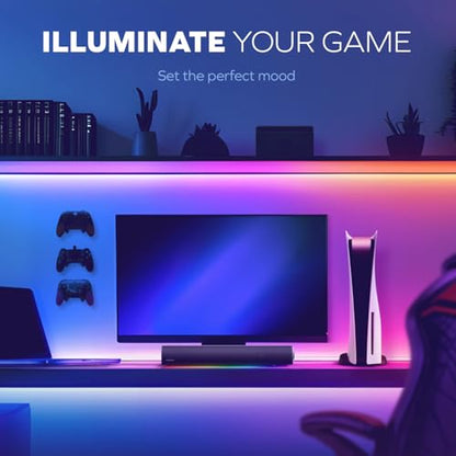 Creative Sound Blaster GS5 RGB Gaming Soundbar with SuperWide Technology, Powered via Adapter, Up to 60W Peak Power, Bluetooth 5.4, Optical-in, Headphone Output Port, for PC and TV