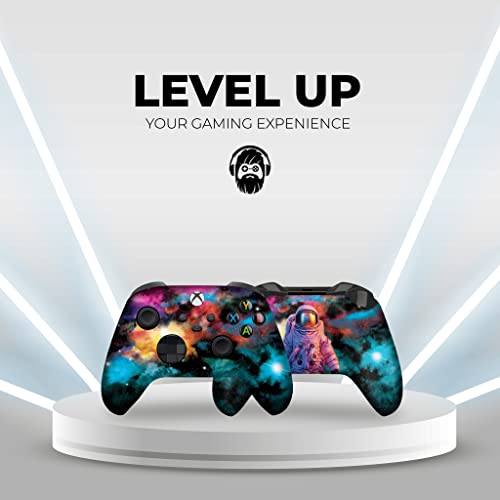 DreamController Galaxxy Custom X-box Controller Wireless compatible with X-box One/Series X/S Proudly Customized in USA with Permanent HYDRO-DIP Printing(NOT JUST A SKIN) (MODDED) - color: Galaxy, size: Modded - Front & Back Print