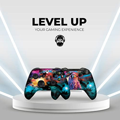 DreamController Galaxxy Custom X-box Controller Wireless compatible with X-box One/Series X/S Proudly Customized in USA with Permanent HYDRO-DIP Printing(NOT JUST A SKIN) (MODDED) - color: Galaxy, size: Modded - Front & Back Print