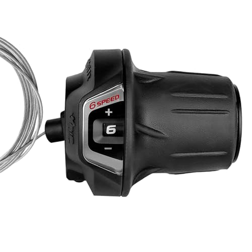 6 Speed Bike Shifter SL-RV300-6 Speed Shifter Lever Bicycle Twist Grip Thumb Gear Shifter for MTB Folding Mountain Bike - size: RV300-6R