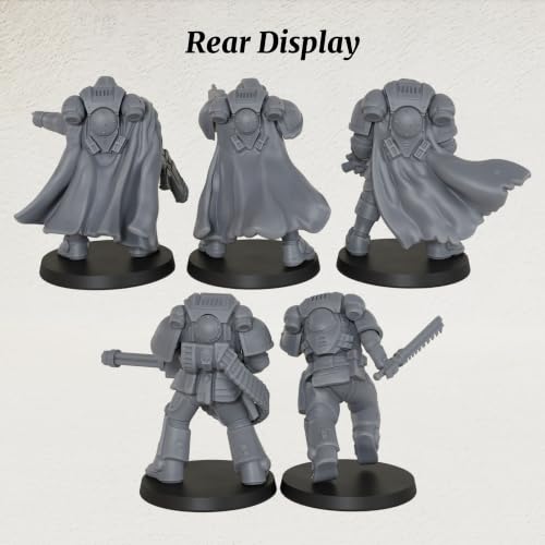 Sci-Fi Miniatures 28mm- Minis Figurine for Tabletop RPG Game- AS1021 | Fantasy Minis Unpainted for TTRPG Role Playing Game- Vanguard Warriors