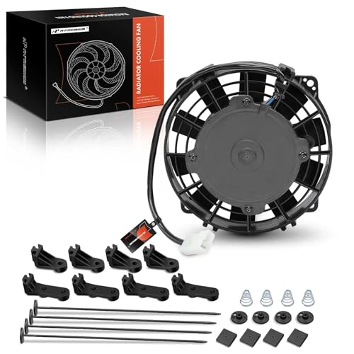 A-Premium 6.5'' 6.5 inch Slim Universal Electric Cooling Fan Assembly | 12V 80W, Pull Fan with Mount Kit - style: 6.5 inch