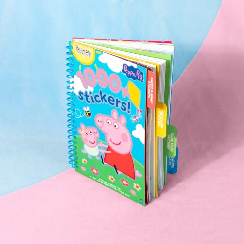 Fashion Angels Peppa Pig 1000+ Tabbed Sticker Collection Book | Includes Holographic, Vinyl & Alphabet Stickers with Peppa Pig & Friends, for Kids Ages 6+ - color: Peppa Pig