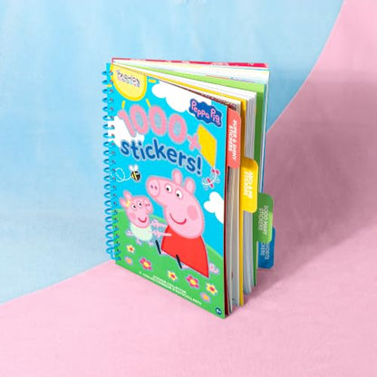 Fashion Angels Peppa Pig 1000+ Tabbed Sticker Collection Book | Includes Holographic, Vinyl & Alphabet Stickers with Peppa Pig & Friends, for Kids Ages 6+ - color: Peppa Pig