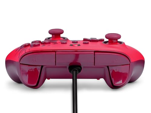 PowerA Advantage Wired Controller for Xbox Series X|S - Red Flame, gamepad, hall effect thumbsticks, gaming controller, USB-C, Works with Xbox One, Officially Licensed - style: Red Flame