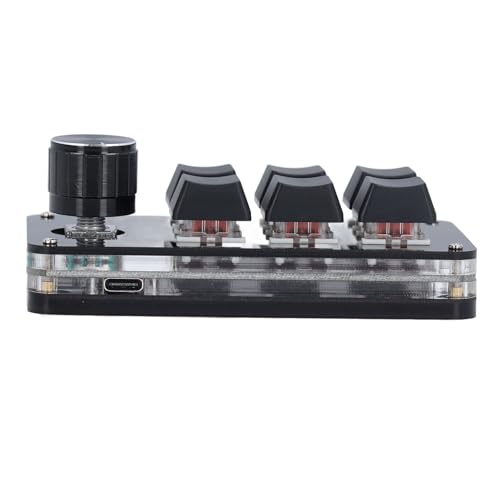 Macro Mechanical Gaming Keyboard, One Handed Gaming Keyboard, Programmable Keypad for Gaming, Music, Media and More
