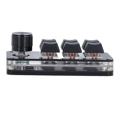 Macro Mechanical Gaming Keyboard, One Handed Gaming Keyboard, Programmable Keypad for Gaming, Music, Media and More