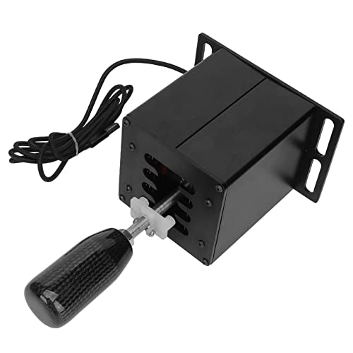 Zunate USB Simulator Shifter for Racing Games, H Shifter with Carbon Fiber Grip, Compatible with and GT Steering Wheel, PC Plug and Play Gear