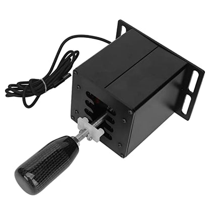 Zunate USB Simulator Shifter for Racing Games, H Shifter with Carbon Fiber Grip, Compatible with and GT Steering Wheel, PC Plug and Play Gear