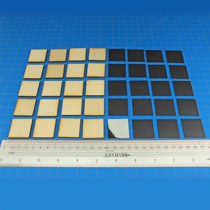 LITKO 30mm Square Ready-Base Kit | Compatible w/Old World | Base + Magnet | Twenty 3mm plywood bases + magnets | Magnetize minis for storage & steel trays | Infantry - style: 30mm Square