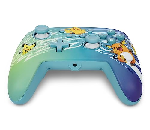 PowerA Enhanced Nintendo Switch and Switch 2 Wired Controller - Pikachu Evolution, Pokemon Switch Controller, Mappable Gaming Buttons, Officially licensed - color: Pikachu Evolution