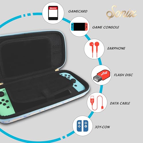 Sonix Carrying Case for Nintendo Switch 1, Protective Travel Case | Blue Bows - color: Blue Bows